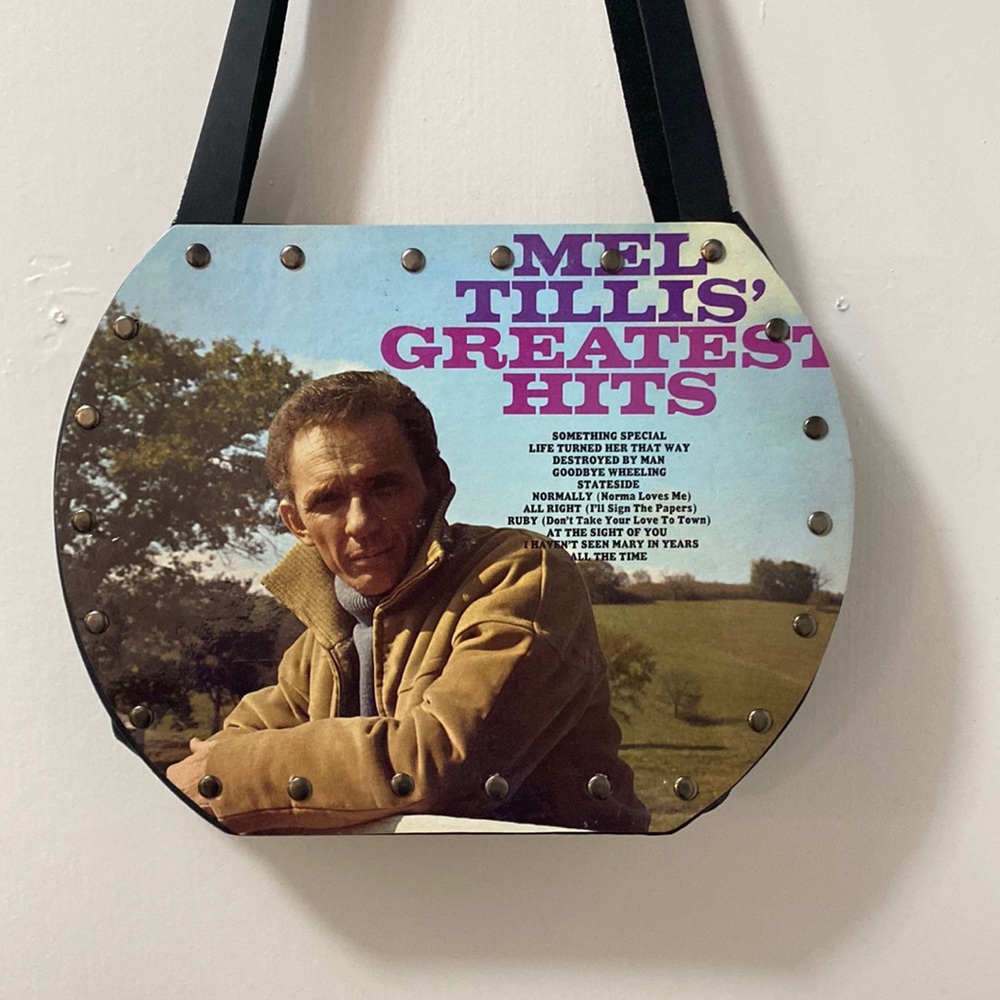Mel Tillis vinyl record purse